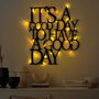 Wallity Its A Good Day To Have A Good Day 187 - Accesorio de Pared Metálico con LED